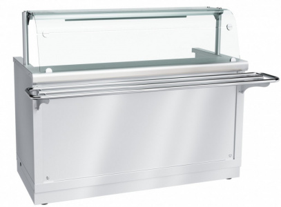 Прилавок Abat ПГН-70Х-02 арт.210000027 Hot-Lin для горячих напитков (1120 мм, 2 розетки, 1 стекл.полка)