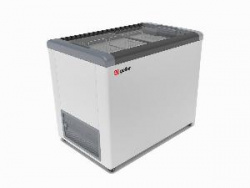 Ларь морозильный Frostor FG400C серый со стеклянной крышкой