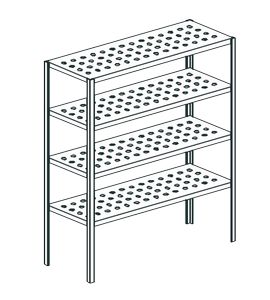 Стеллаж перфорированный Apach Chef Line Lstp20-105
