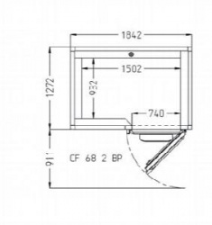 Камера расстоечная Pavailler Cf 68 2 Bp 60X80 1дверь/2тележки