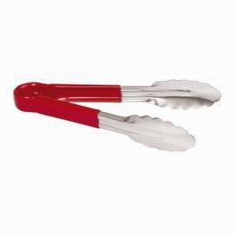 Щипцы Paderno сталь 30 СМ красная ручка 42854R30